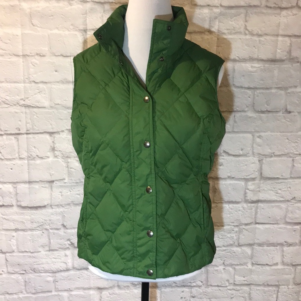 EUC Lands End green puffer vest ❄️